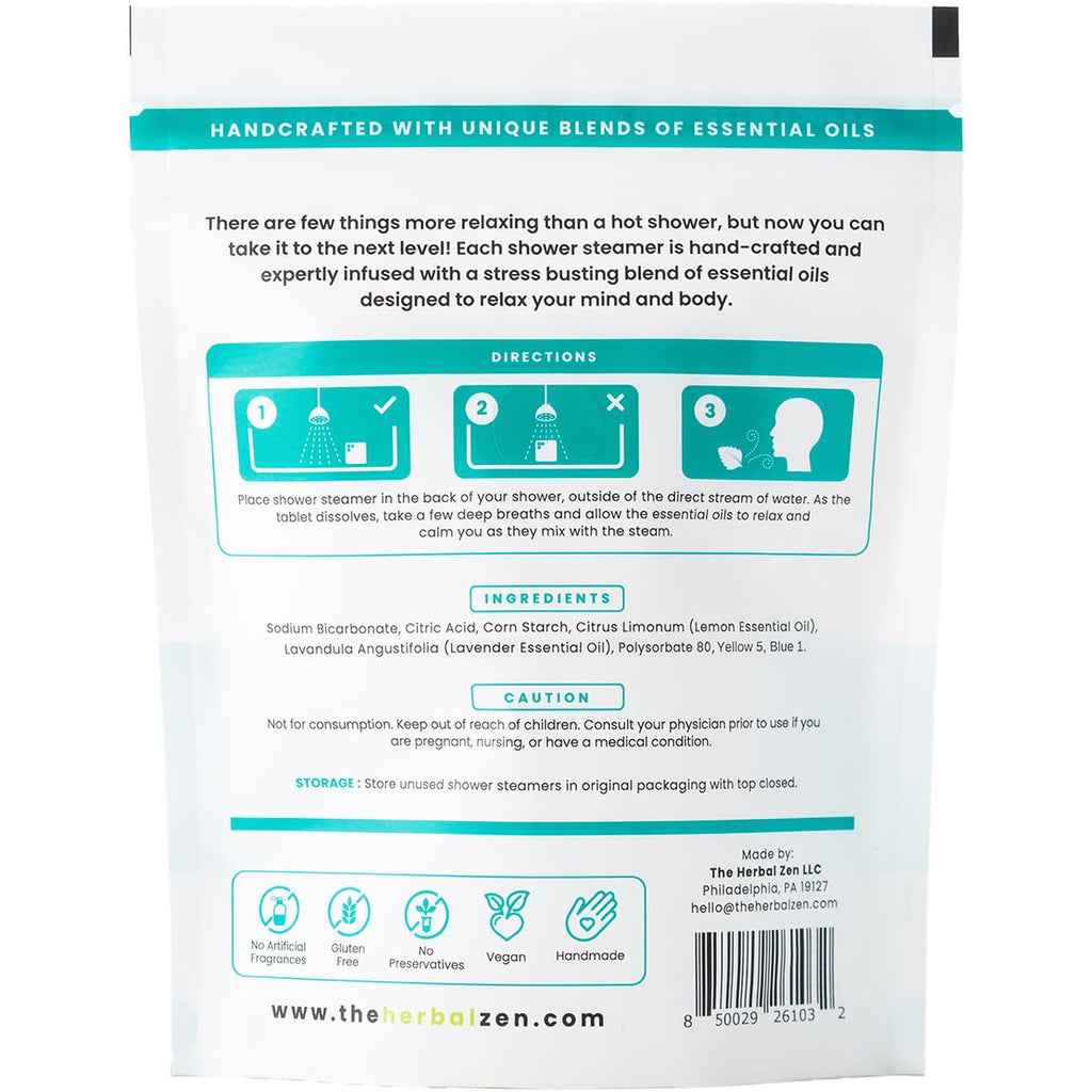 Stress Fighter Shower Steamers Aromatherapy with Essential Oils, Made in the USA Shower Bombs, Shower Bomb Aromatherapy, Relaxing Gifts for Women, Spa Day Gift, Mothers Day Gift