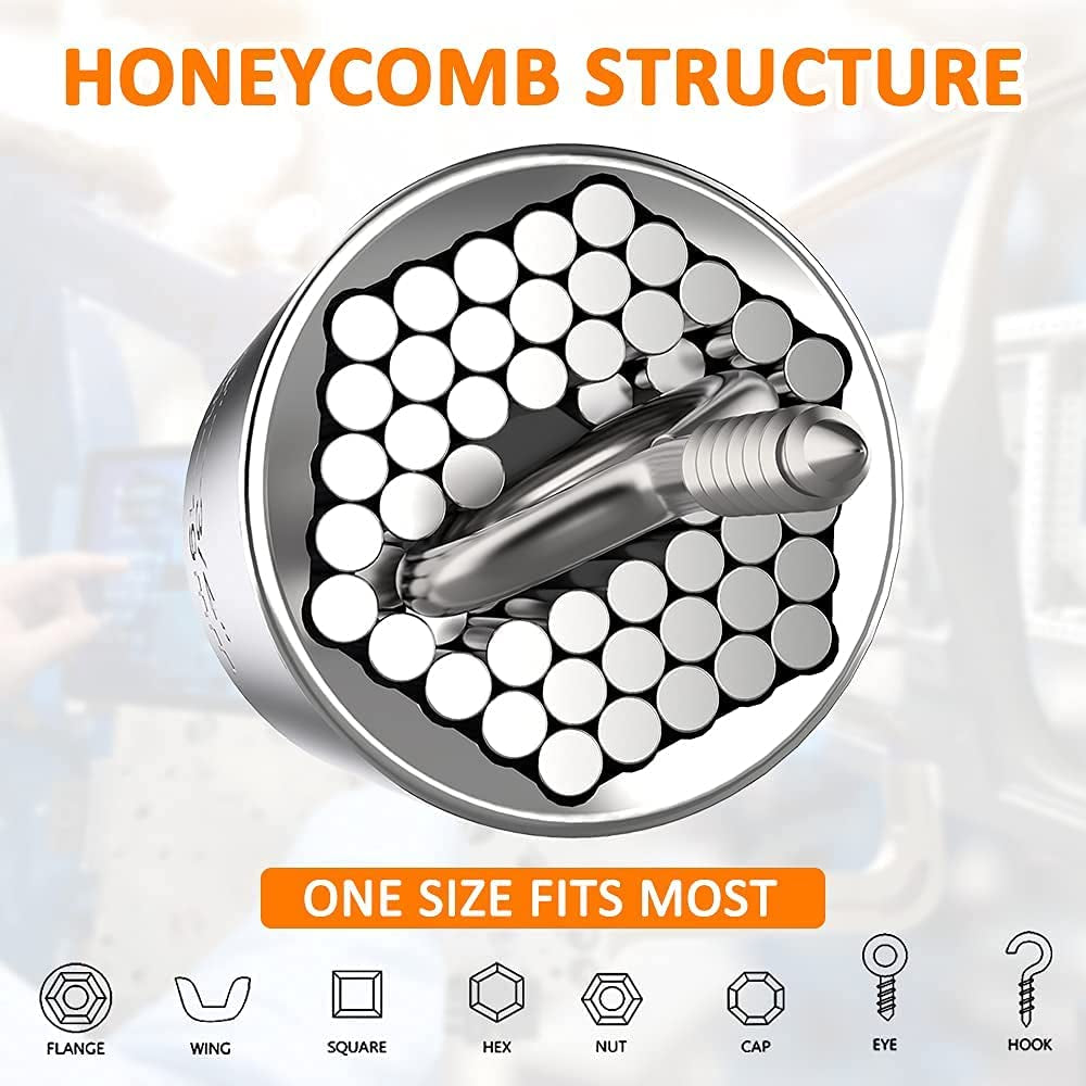 Gifts for Men Stocking Stuffers for Men Dad Christmas Gifts Universal Socket Tools Sets, Gifts for Dad Men BEST DAD EVER for Father Grandpa from Daughter Son Wife, Multitools 7-19Mm