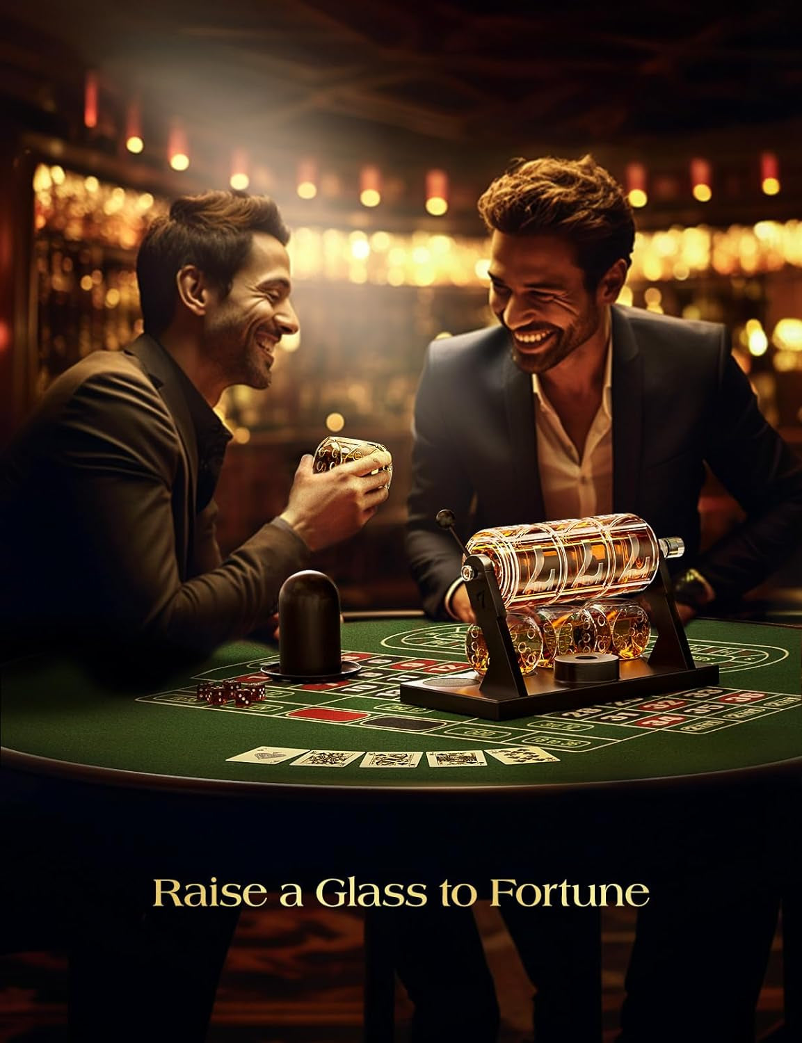 Slot Whiskey Decanter Sets for Men, 50.7 Oz Whiskey Decanter Set with 4 Glasses,