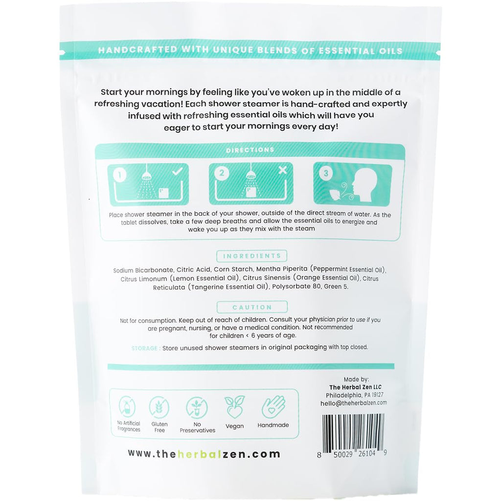 Citrus Shower Steamers Aromatherapy with Essential Oils, Made in the USA Shower Bombs, Shower Bomb Aromatherapy, Gifts for Women, Spa Day Gifts, Self Care Gift, Birthday Gifts, Mothers Day Gift