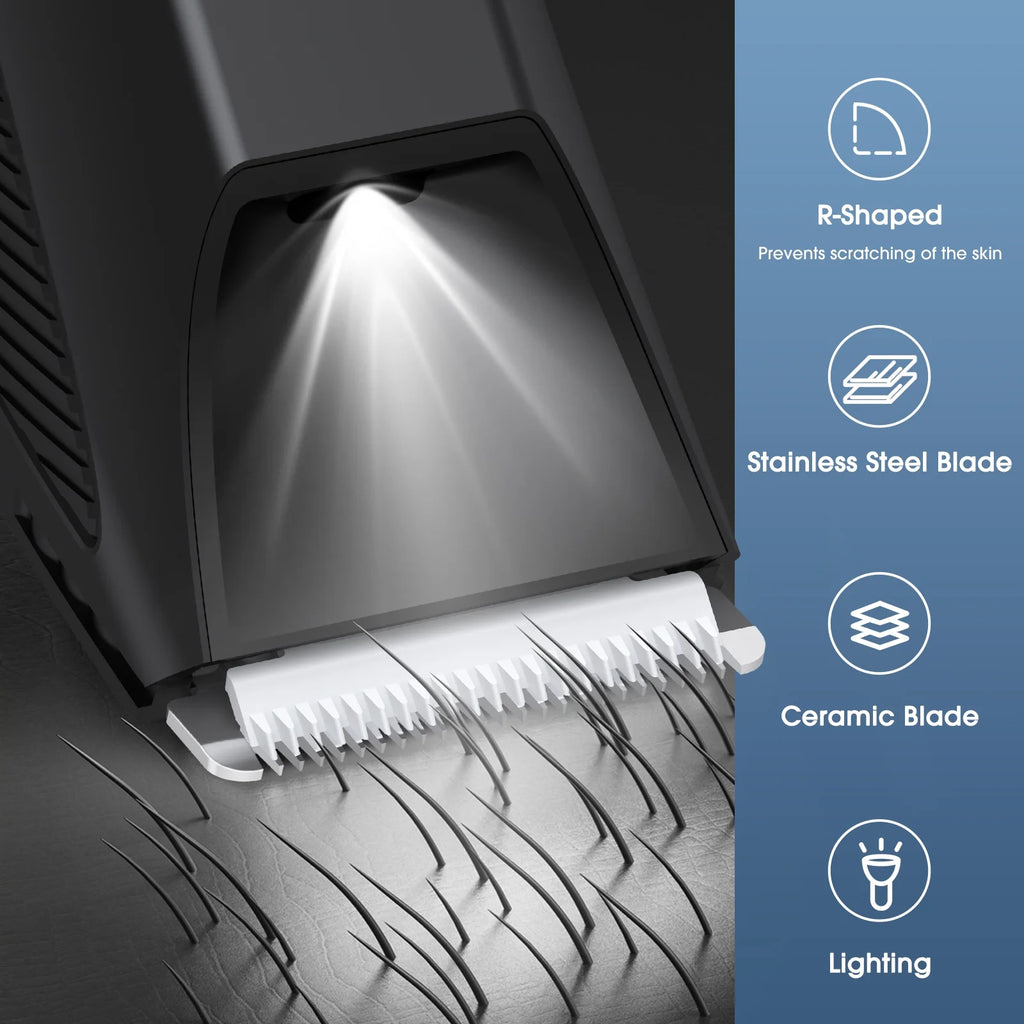 Manscape Trimmer for Men, Dual-Head Pubic Electric Razor, Groin Ball Shaver for Men, IPX7 Waterproof,Gifts for Him Dad