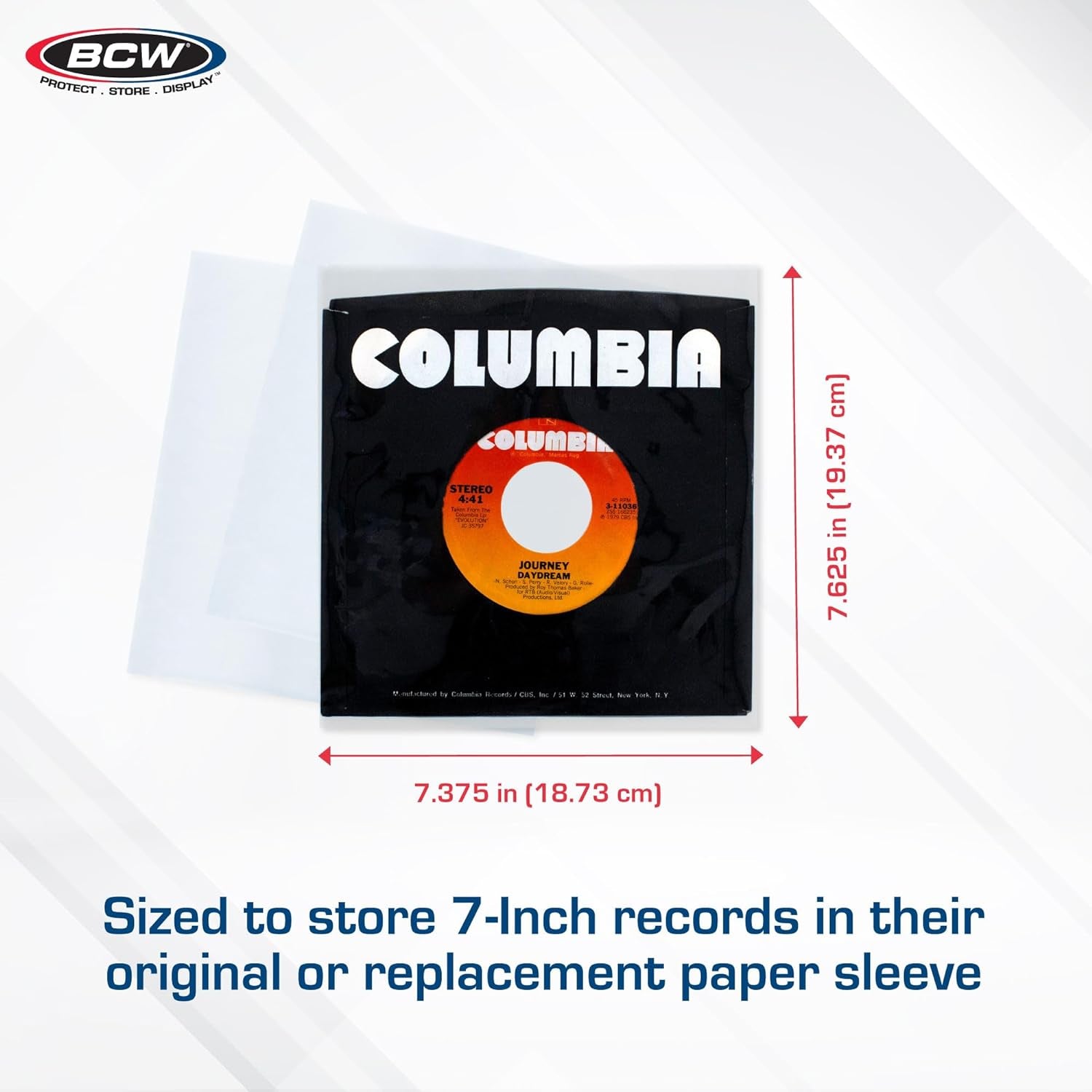 100 Vinyl 45 RPM 7" Record Poly Outer Record Sleeves | Album Covers