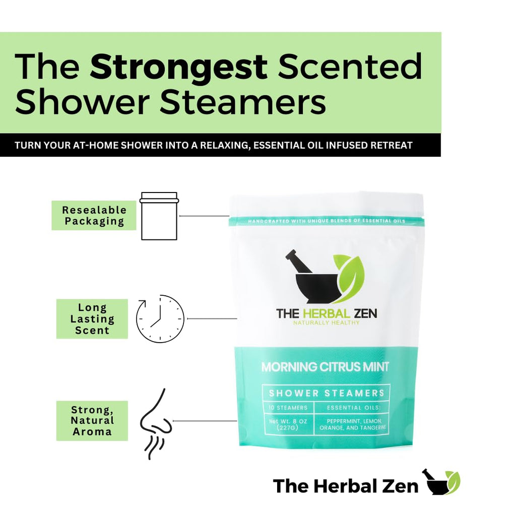 Citrus Shower Steamers Aromatherapy with Essential Oils, Made in the USA Shower Bombs, Shower Bomb Aromatherapy, Gifts for Women, Spa Day Gifts, Self Care Gift, Birthday Gifts, Mothers Day Gift