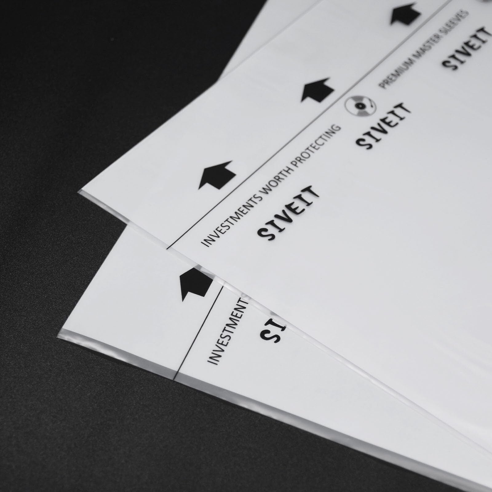 Vinyl Record Inner Sleeves - 100 Pack Anti-Static Vinyl Protective Inner Slee...