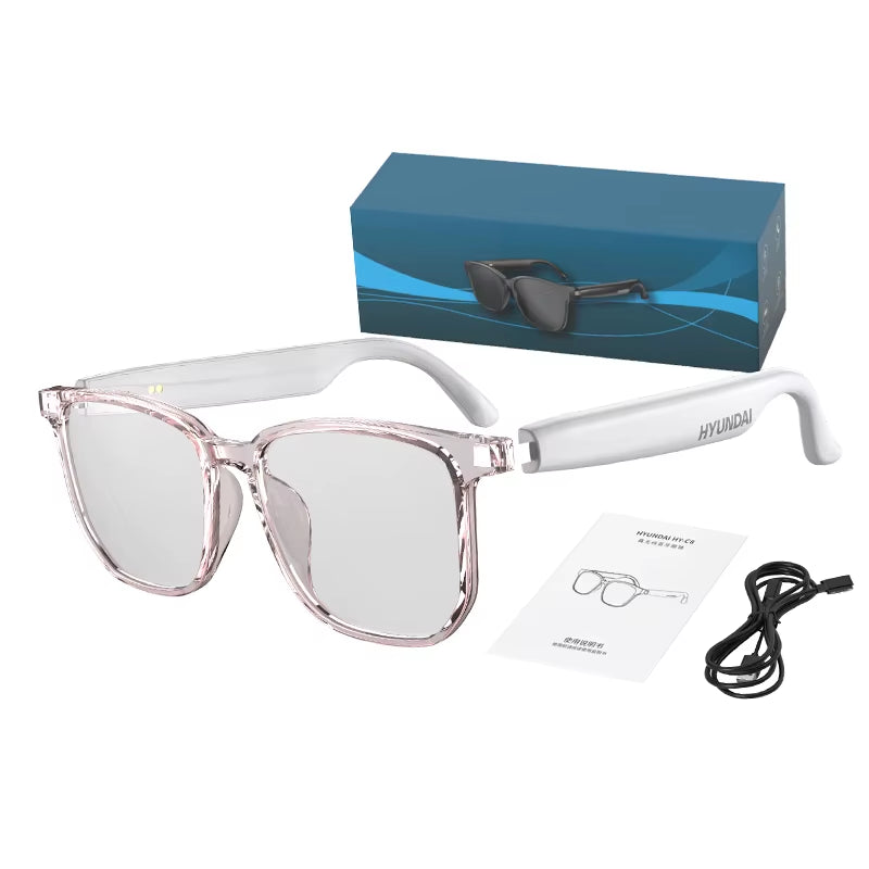 HY-C8 AI Smart Glasses Voice Real-Time Face to Face Language Translator Bluetooth Wireless Headphone AI Chat Smart Sunglasses