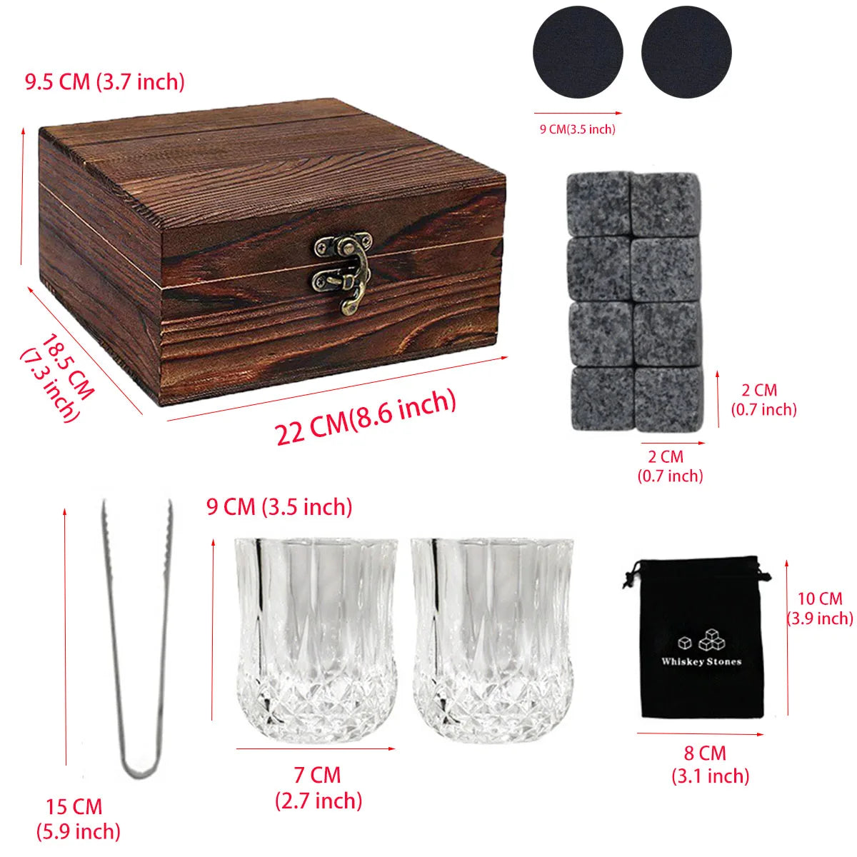 Fathers Day Gifts for Dad,Whiskey Ice Stone Box Present for Dad Papa Grandpa Step Dad Husband,Dad Gifts for Birthday Anniversary