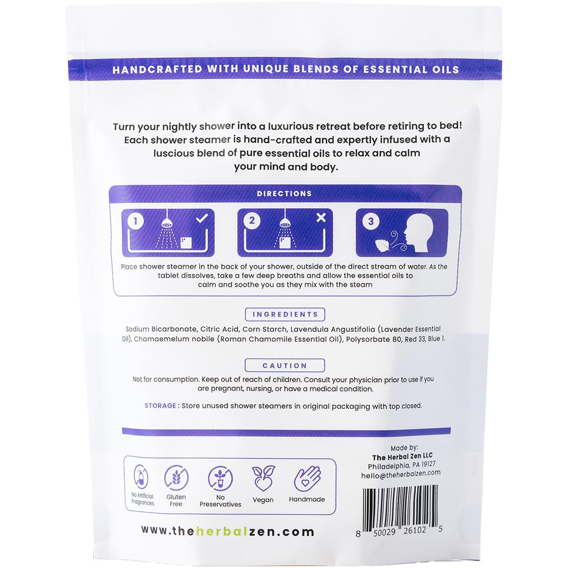 Lavender Shower Steamers Aromatherapy with Essential Oils, Made in the USA Shower Bombs, Shower Bomb Aromatherapy, Relaxing Gifts for Women, Spa Day Gifts, Birthday Gifts for Women and Men