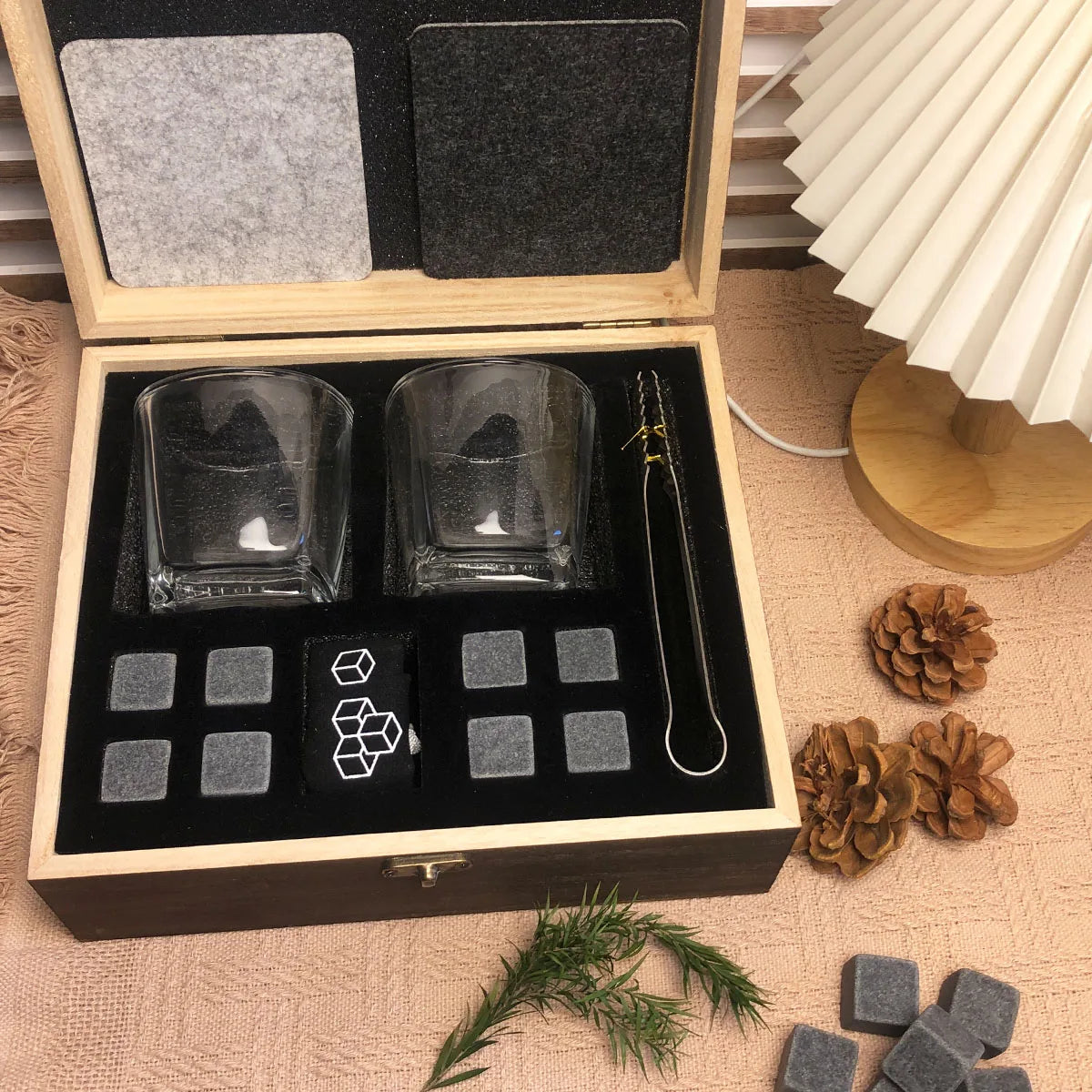 Fathers Day Gifts for Dad,Whiskey Ice Stone Box Present for Dad Papa Grandpa Step Dad Husband,Dad Gifts for Birthday Anniversary