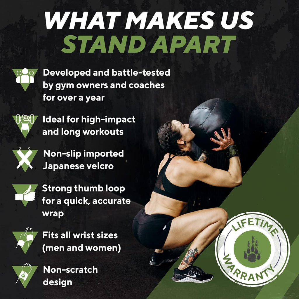 Wrist Wraps for Weightlifting - Professional Wrist Straps for Men and Women - Strength Training, Bodybuilding, Powerlifting, Cross Fit - Eliminate Wrist Pain with Durable Support (Since 2010)