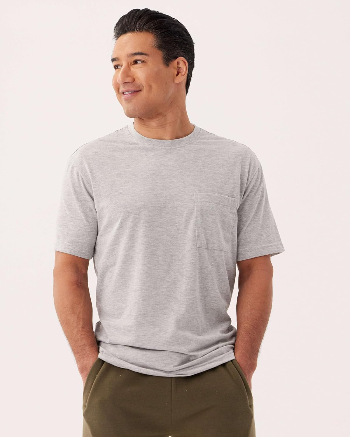 4 Pack: Men'S Cotton Performance Short Sleeve Crew Neck Pocket T-Shirt Athletic Top (Available in Big & Tall)