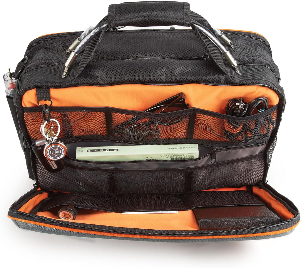 Lift XL Flight Bag | Durable Aviation 2-Headset Padded Pilot Bag, with Multiple Pockets & Shoulder Strap
