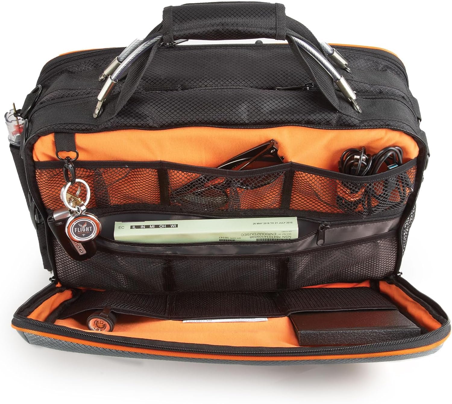 Lift XL Flight Bag | Durable Aviation 2-Headset Padded Pilot Bag, with Multiple Pockets & Shoulder Strap