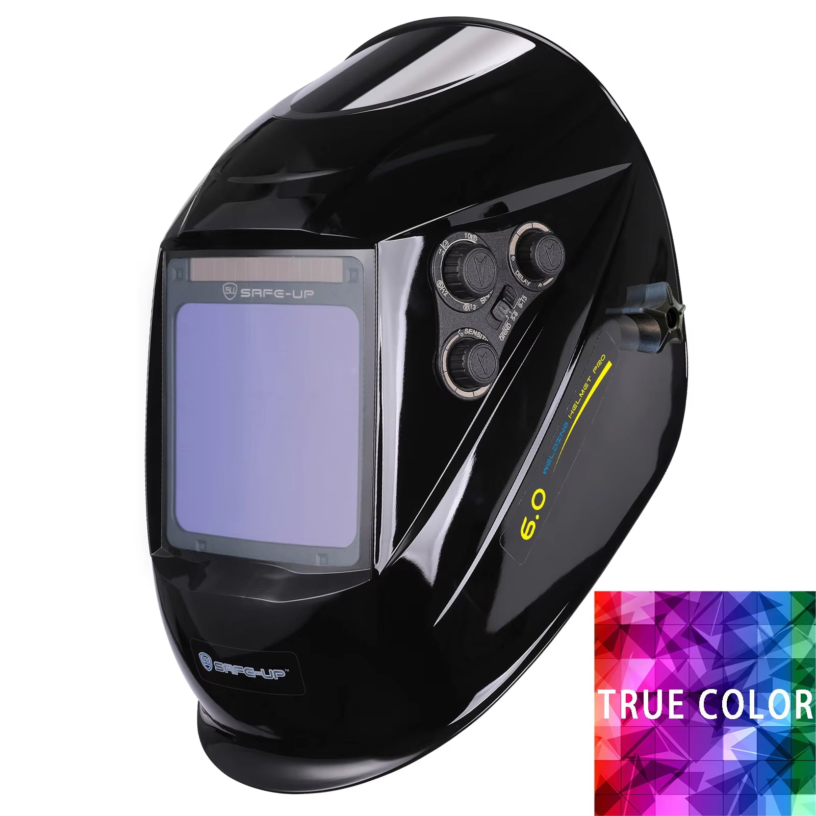 Welding Mask 1/1/1/1 Auto Darkening Welding Helmet 100X97Mm Large View TRUE Color 4 Sensors for MIG MAG MMA Welder Machine