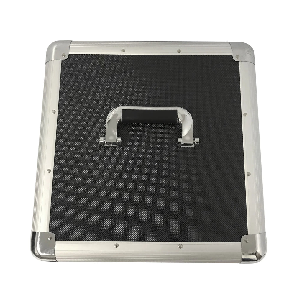 75-Capacity Classic Acts Vinyl Record Album Storage Case, Black