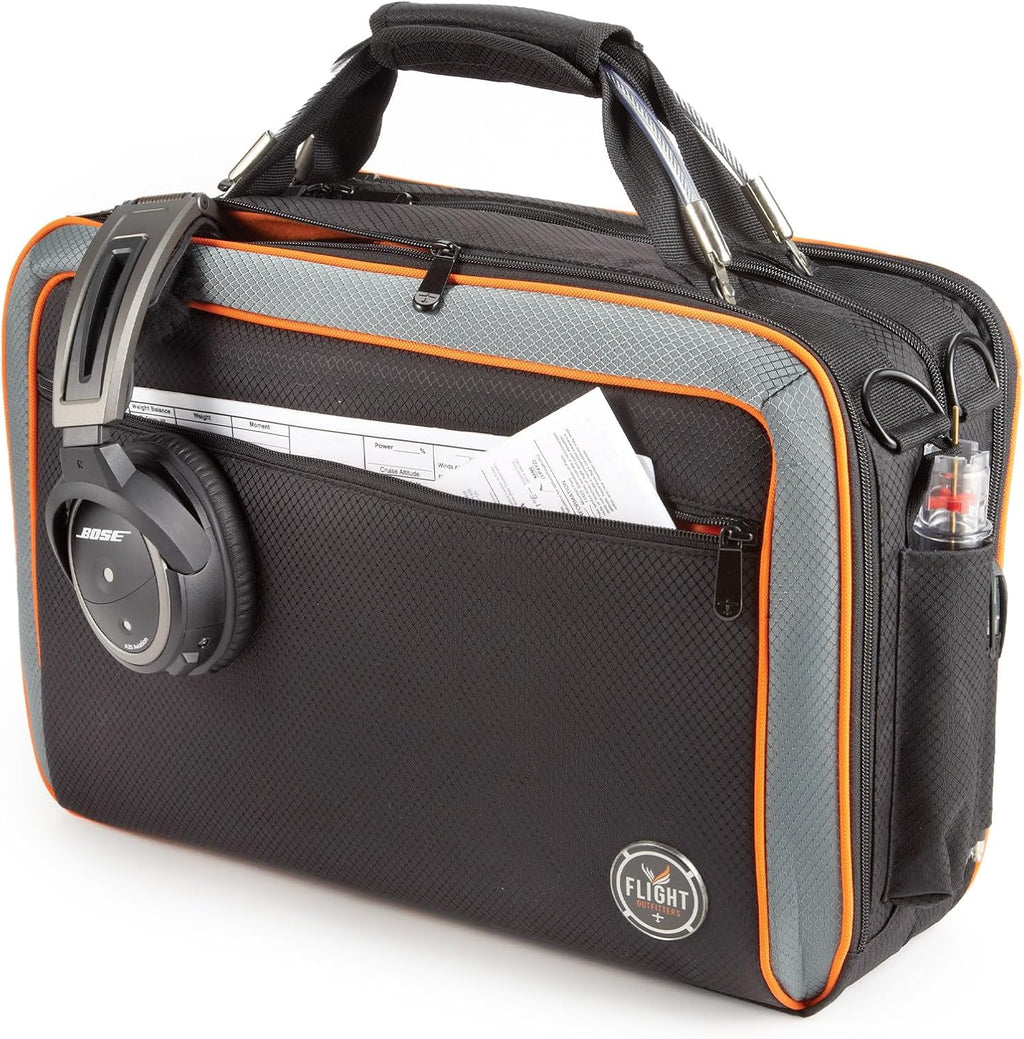 Lift XL Flight Bag | Durable Aviation 2-Headset Padded Pilot Bag, with Multiple Pockets & Shoulder Strap